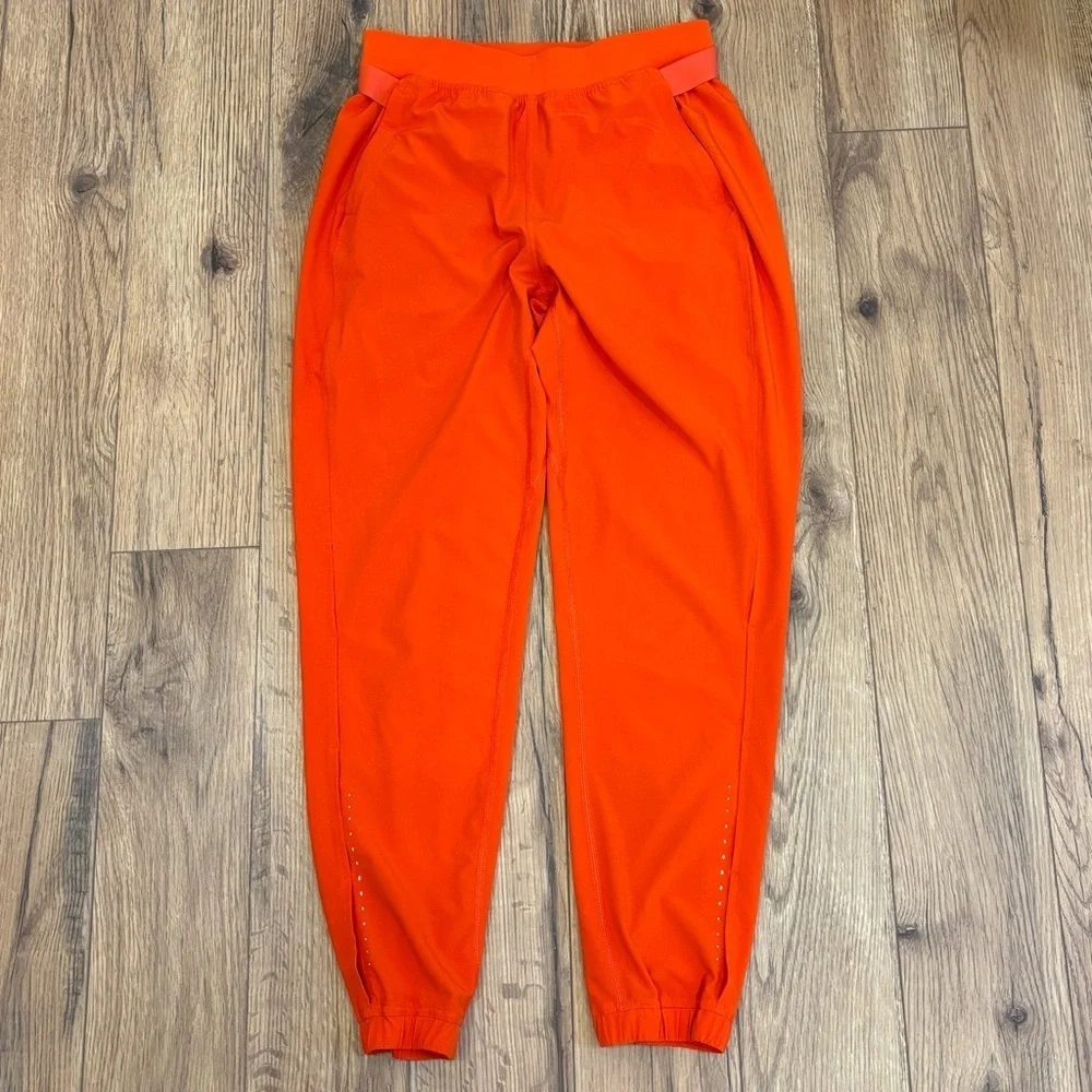 Lululemon Adapted State High Rise Joggers *Air Flow In Solar Orange Size 6